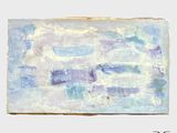 un gros plan d'un timbre sur lequel figure une peinture