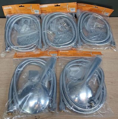 Lot de 5 Ensembles de douche HYDROSTYLE ROCA 5 jets, flexibl…
