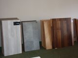 a lot of different types of wood flooring in this room