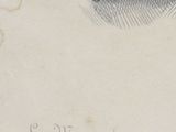 an old drawing of a woman sitting on a chair with a book in her lap