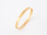 cartier love 18k yellow gold diamond bang bracelet