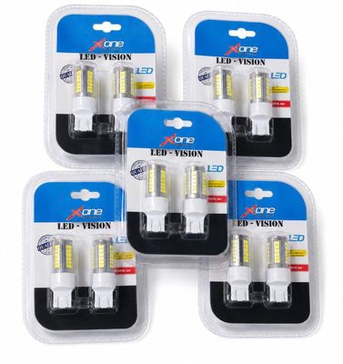 Lot de 4 ampoules LED Vision T10 blanches