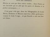 an open book with a black and white picture on it