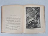 an open book with a picture of a skeleton on it