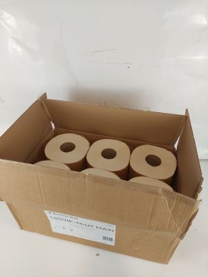 quatre rouleaux de papier toilette dans une boîte en carton