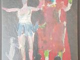 une image représentant un tableau où l'on voit un homme debout à côté d'une femme