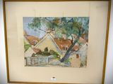 a picture of a painting hanging on the wall