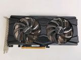 a close up of a video card on a white surface