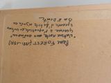a brown box with writing on it sitting on a table