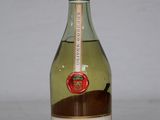 a bottle of wine that is sitting on a table