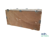 a cardboard box sitting on top of a cardboard box