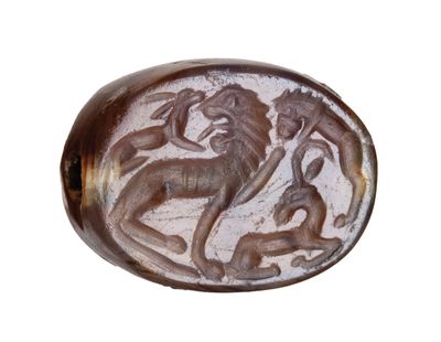 une image représentant un sceau orné d'un lion