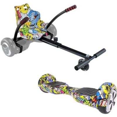 10076-1318 /  Pack Hoverboard + kart multicolor Urbanglide - Pack hove