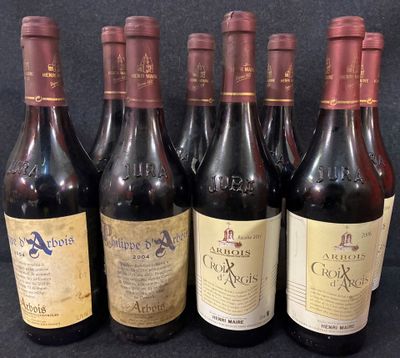 9 bouteilles d'Arbois, Henri Maire, dont 5 Philippe d'Arbois de 2004 e - Photo 1