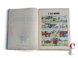 an open book with a picture of a cartoon on it