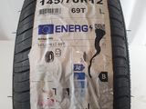 a close up of a tire with a sticker on it