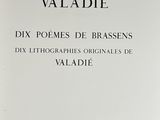 the front cover of a book with a black and white image