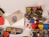 a lot of military items that are on the table