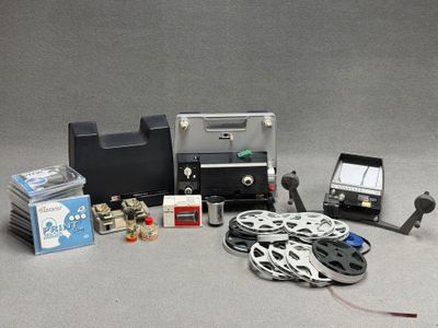 Projecteur 8 mm Elmo, visioneuse Superay Muray, objectif Sie…