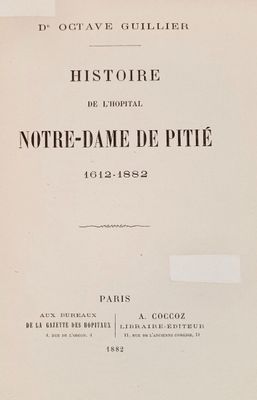 un vieux livre avec un titre en noir et blanc