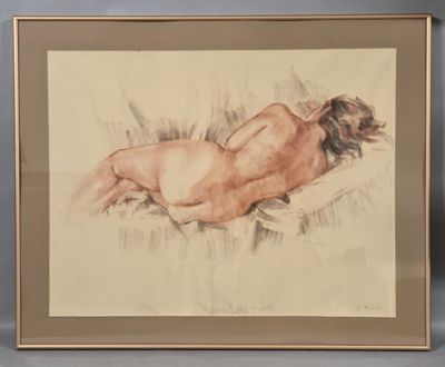 an image of a nude woman laying down on her stomach