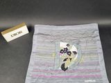 a towel with a picture of a plate of food on it