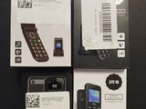 three boxes of cell phones sitting on a table