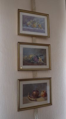Lot De 3 Aquarelles Originales Personnages Littéraires Par Ann Murray