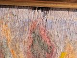 a picture of a painting of a woman walking in the rain