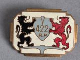 a picture of a business card case with a coat of arms and two lions