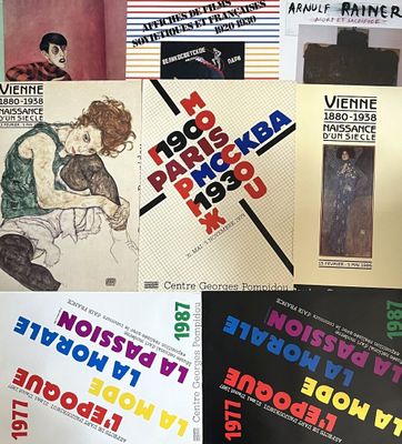 [Centre Georges Pompidou]. LOT de 8 affiches comprenant :