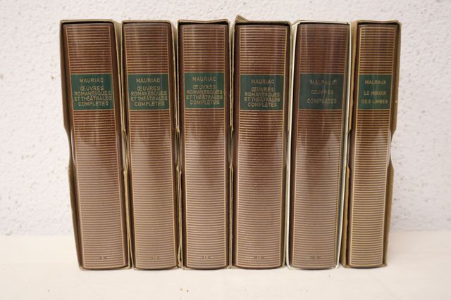 La Pléiade : MAURIAC : Œuvres   4 vol. sous emboitage. MALRAUX : ...
