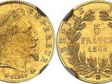 l'image d'une pièce d'or sur laquelle figure une tête de femme