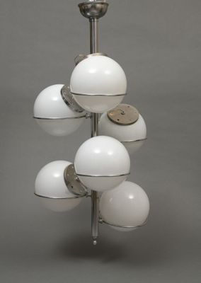 an image of a chandelier made out of glass and metal