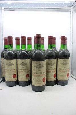 1985, Ch DES ROCS, Bordeaux Supérieur; 12 bouteilles, voir p…
