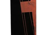 an image of a skateboard with a black and red design