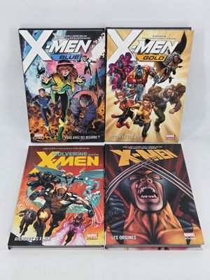 the x - men comic books are on display