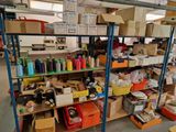 many boxes and boxes on the shelves in the warehouse