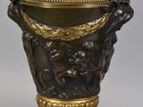 a very large vase that is sitting on a table