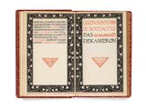 an open book with a picture of a triangle on the cover
