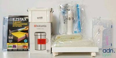 a white box with a toothbrush and other items on it