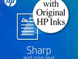 with original hp inks sharp and crisp text
