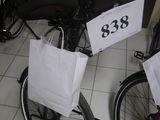 two bikes that are sitting next to each other on the floor