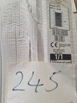 Porte de douche pivotante Novellini, modèle Young 1B, largeu…