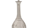 an image of a clear glass decanter with a glass stopper