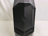 an image of a black computer tower on a white background