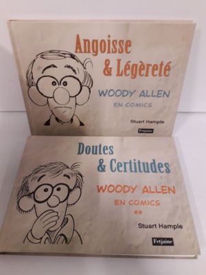 une image représentant deux livres posés sur une table, avec le dessin d'un homme et d'une femme
