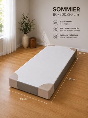 1 sommier de 200x90x20cm neuf