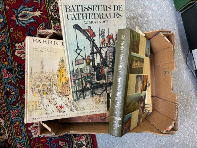2 cartons de guide touristique.
