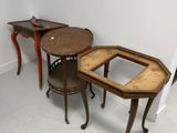 two tables that are sitting next to each other